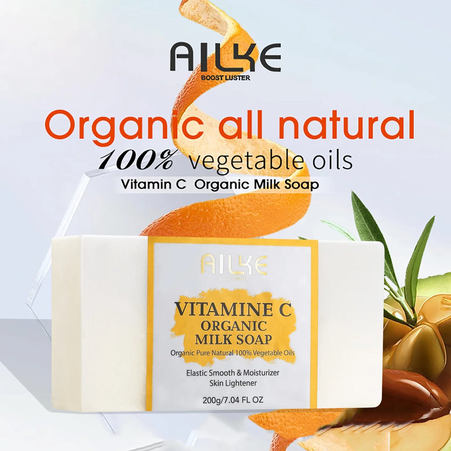 KYLIEFIT Ailke Organic Milk Soap Vitamin C Whitening