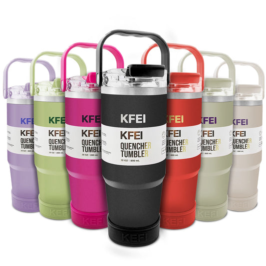 30 Ounce Double Wall Stainless Steel Insulated Tumbler With Lid And Straw