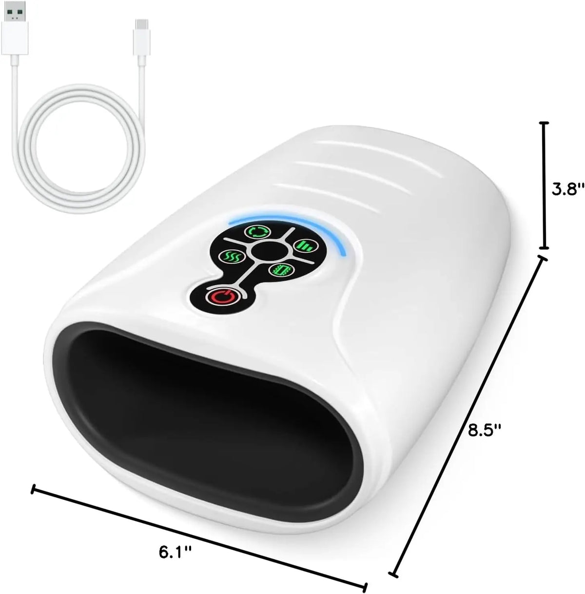 Lingteng Cordless Heated Hand Massager For Daily Relaxation