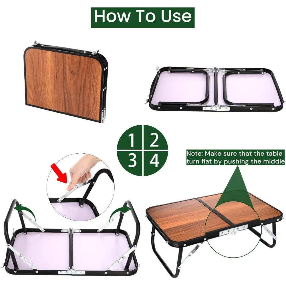 Xiuwo Ultralight Folding Low Table For Picnic And Patio