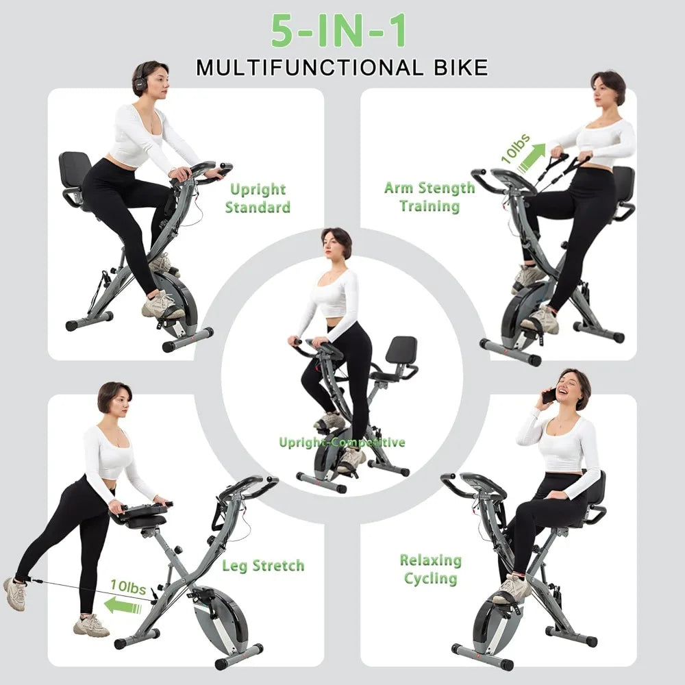 BARWING Five In One Indoor Cycling Bike Foldable For Home Workout