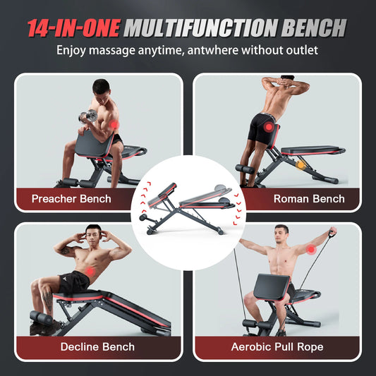 Multifunctional Foldable Dumbbell Weight Bench For Strength Training
