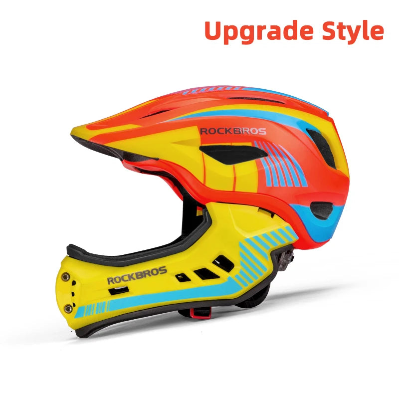 Rockbros Child Detachable Full Face Impact Resistant Cycling Helmet