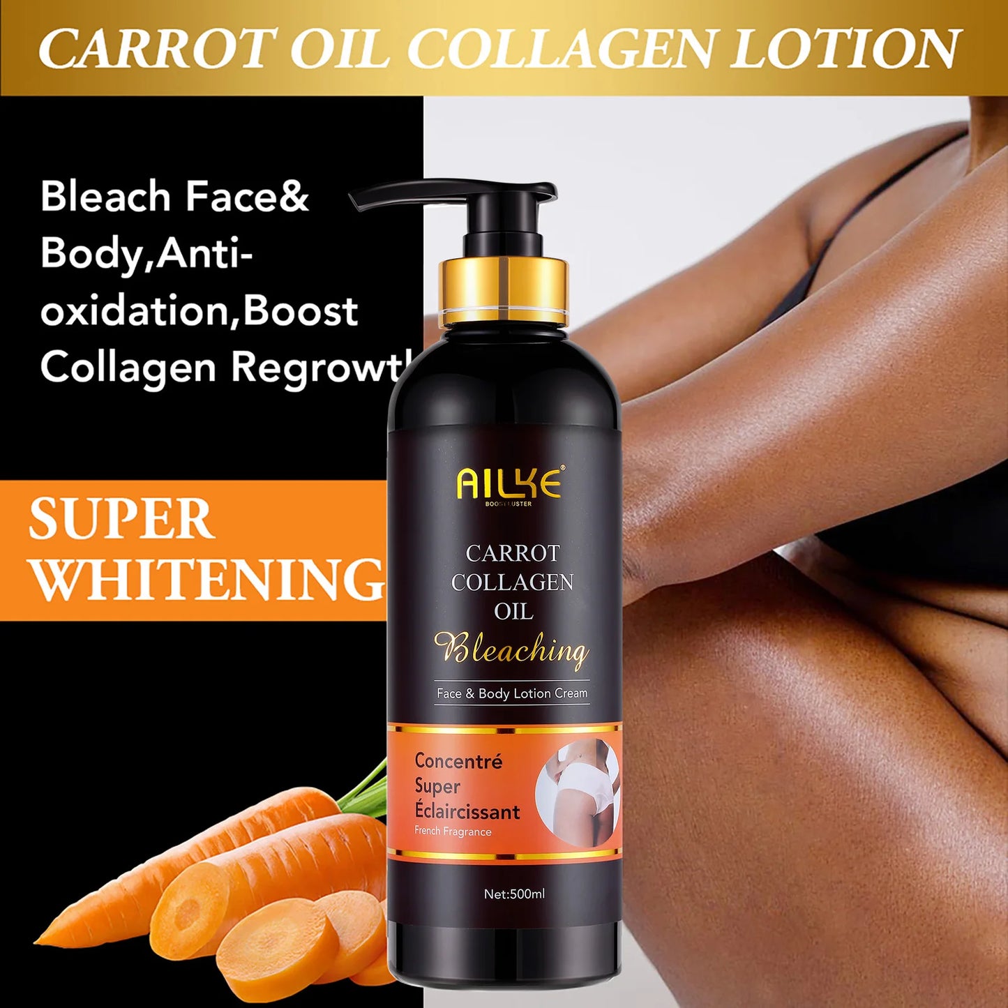 AILKE Skin Whitening Face Serum With Organic Collagen