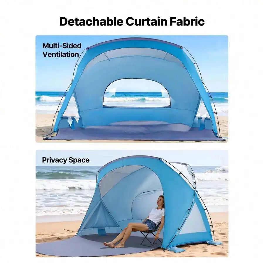 Beach Tent Sun Shelter With UPF 50 Protection