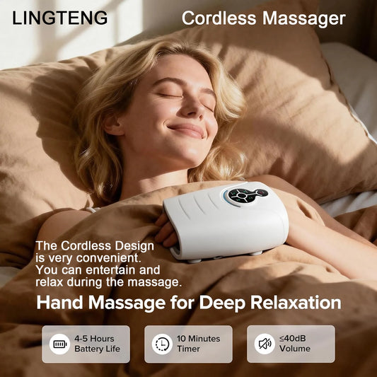 Lingteng Cordless Heated Hand Massager For Daily Relaxation