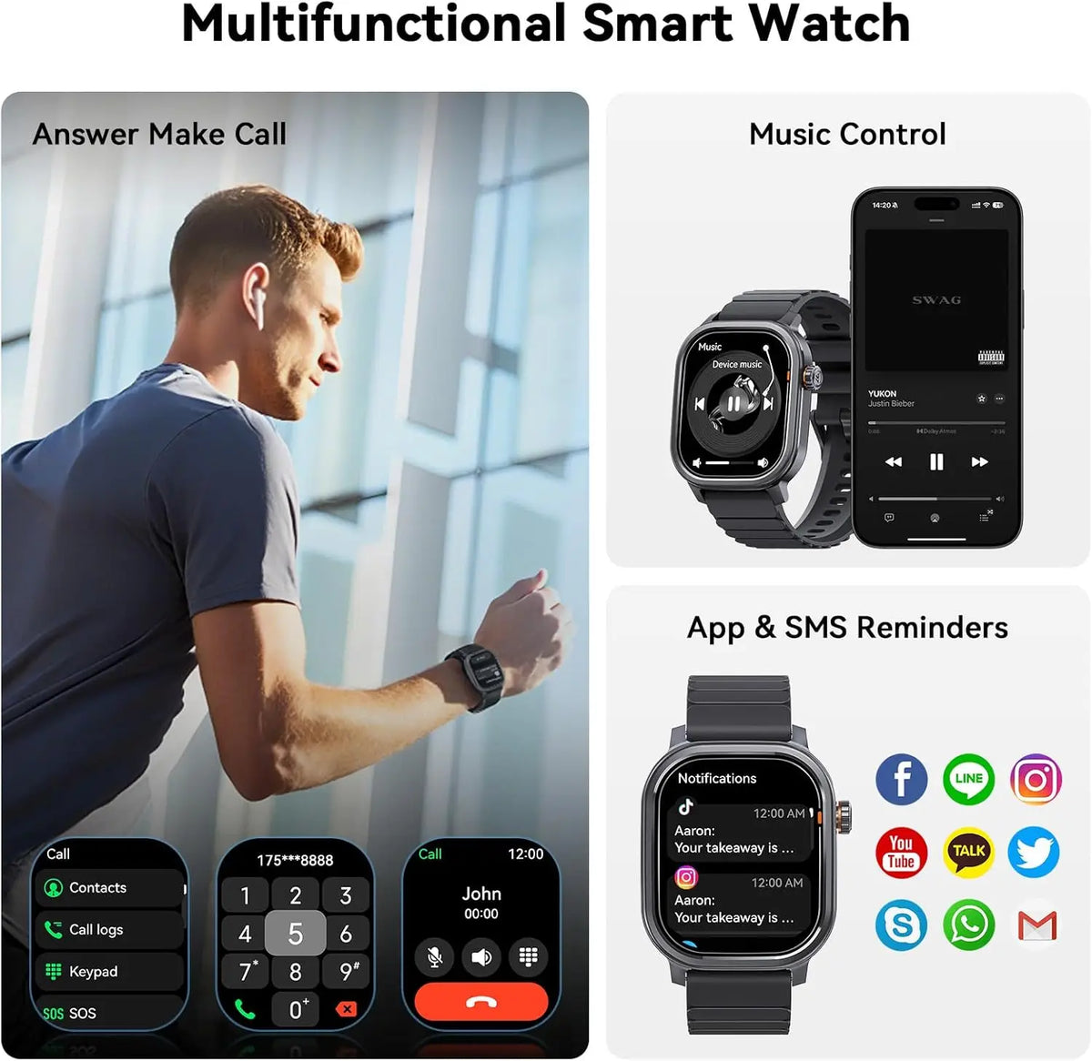 Kospet Pulse Smartwatch With Amoled Display And Bluetooth Calling