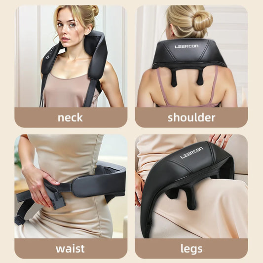 Leercon Shiatsu Neck And Shoulder Massager With Heat