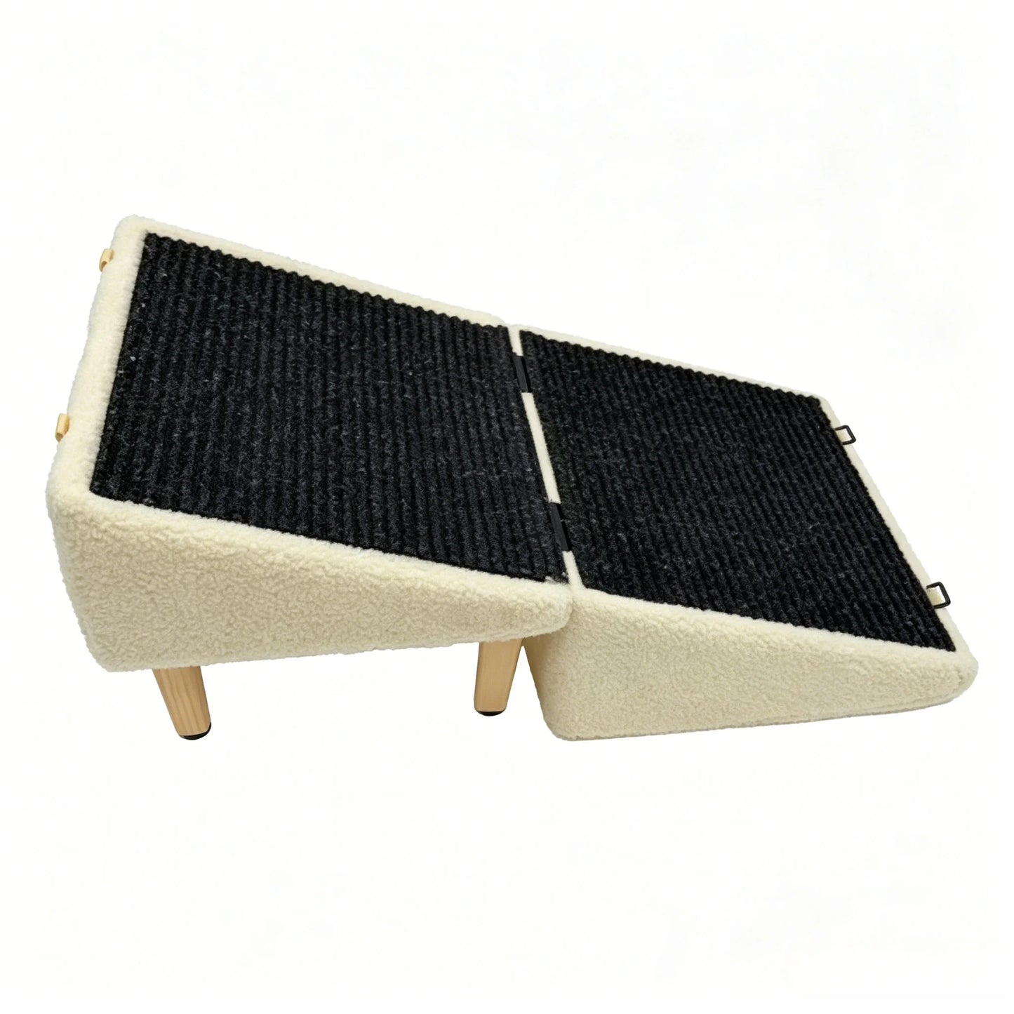 Premium Foldable Wooden Pet Steps For Small Dogs And Cats
