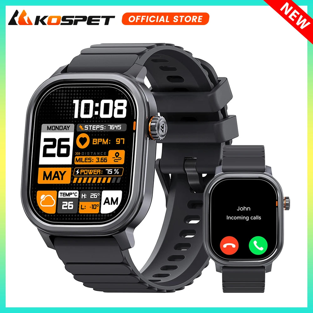 Kospet Pulse Smartwatch With Amoled Display And Bluetooth Calling