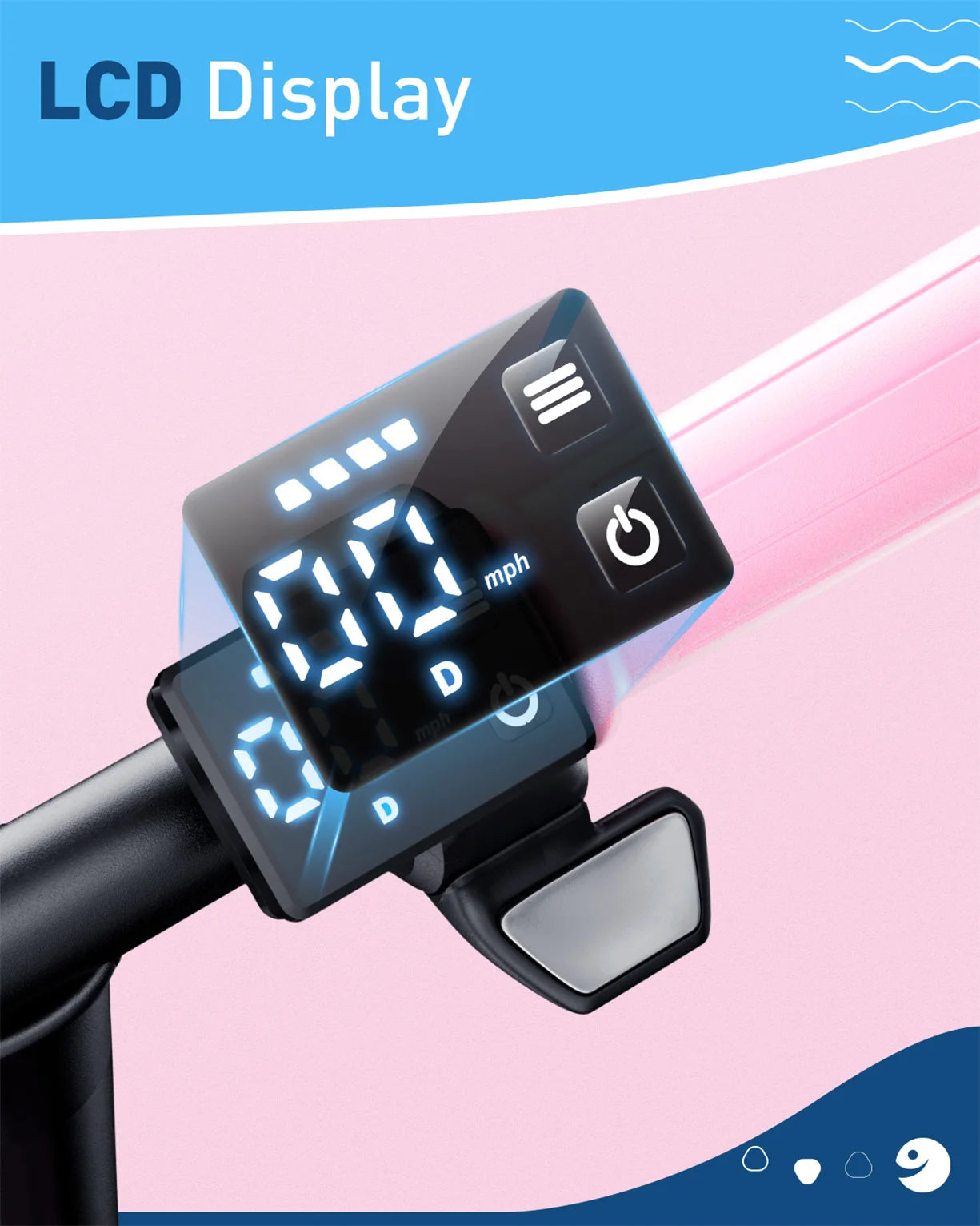 Hiboy Q2 Lite Kids Electric Scooter With Seat 100W Motor
