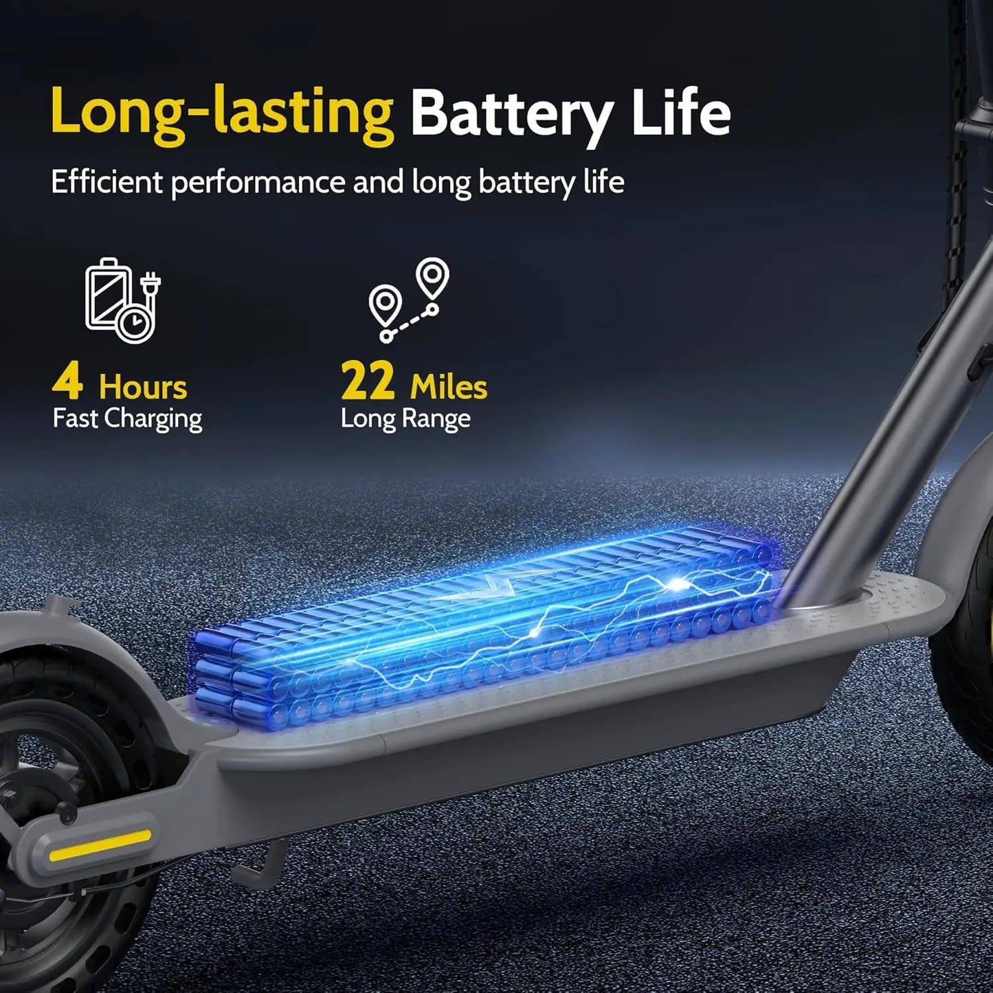 NAVIC T5 Electric Scooter 350W 19 MPH App Smart Control
