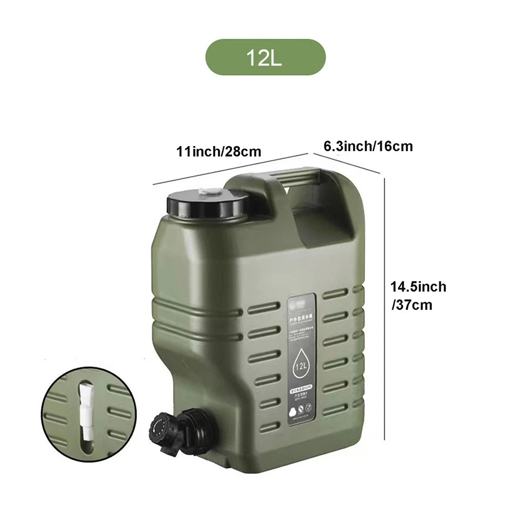 Desert Fox Military Green Water Tank Carrier Container With Spigot