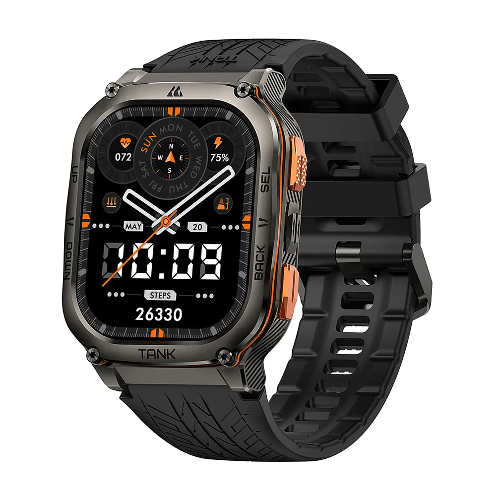 KOSPET Tank M3 Ultra GPS Smartwatch 5ATM IP69K Waterproof Health Monitor