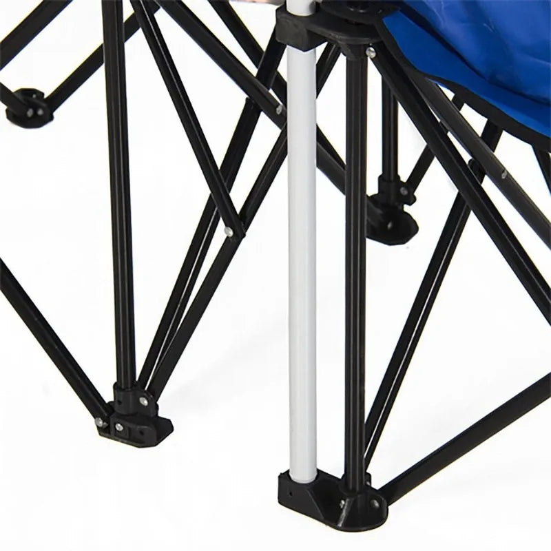 Dual Beach Camping Chair With Umbrella Table