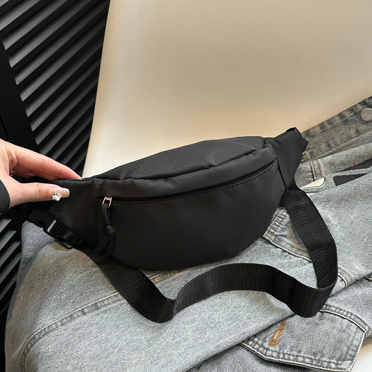 Aerocandy Unisex Nylon Fanny Pack Waist Sling Bag