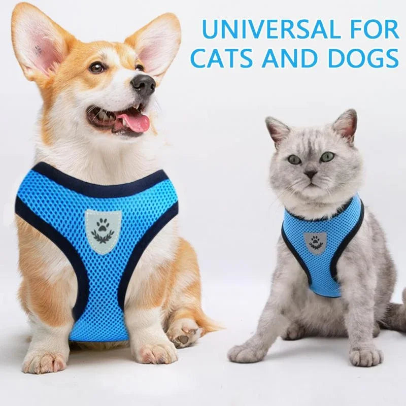Adjustable Reflective Dog Harness With Leash